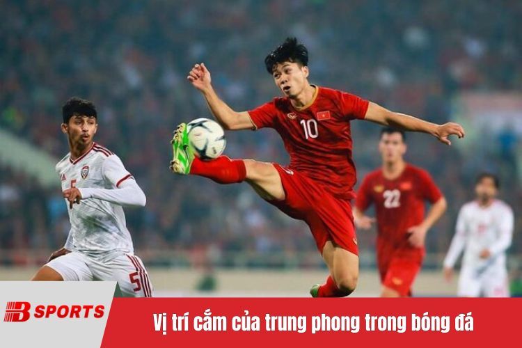 Vị trí cắm của trung phong trong bóng đá